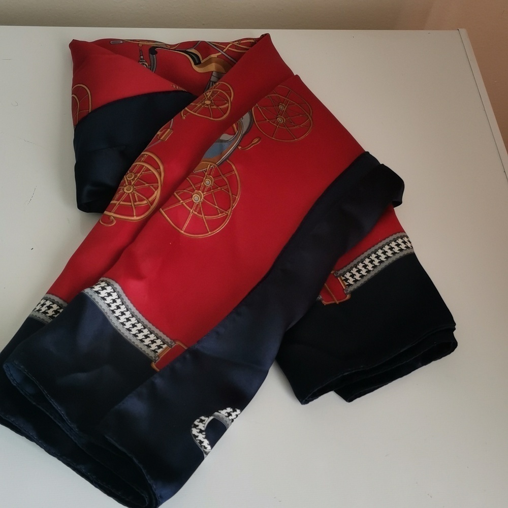 NICOLE DE BEAUVOIR PARIS SILK SCARF - Picture 3 of 4